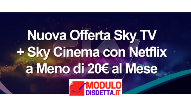 Offerta Sky TV e Sky Cinema con Netflix